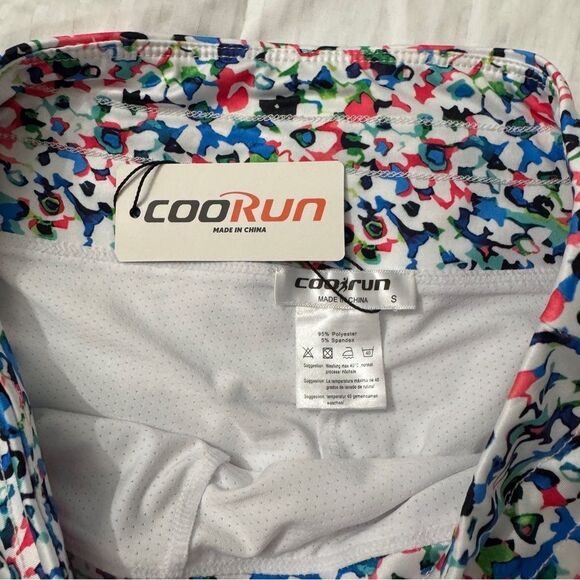 CooRun Athletic Skort Floral Print | Size Small | NWT - Picture 5 of 6